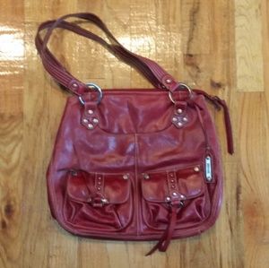 KENNEtH COLE Red Leather Shoulder Purse